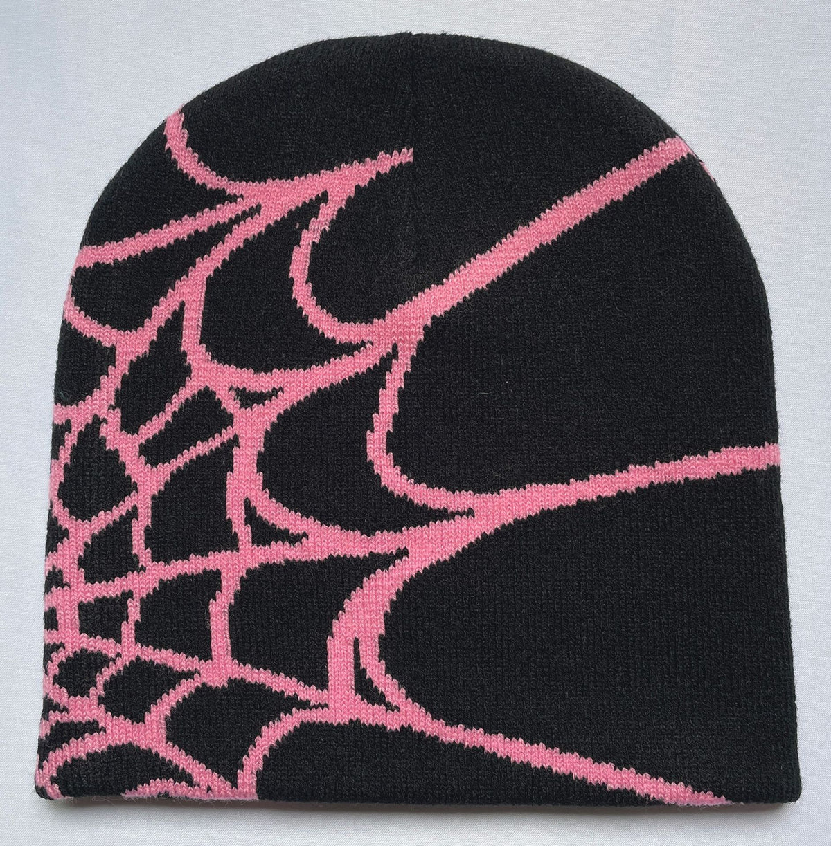 Knitted Spider Web Beanie for Fall/Winter Outdoor Use