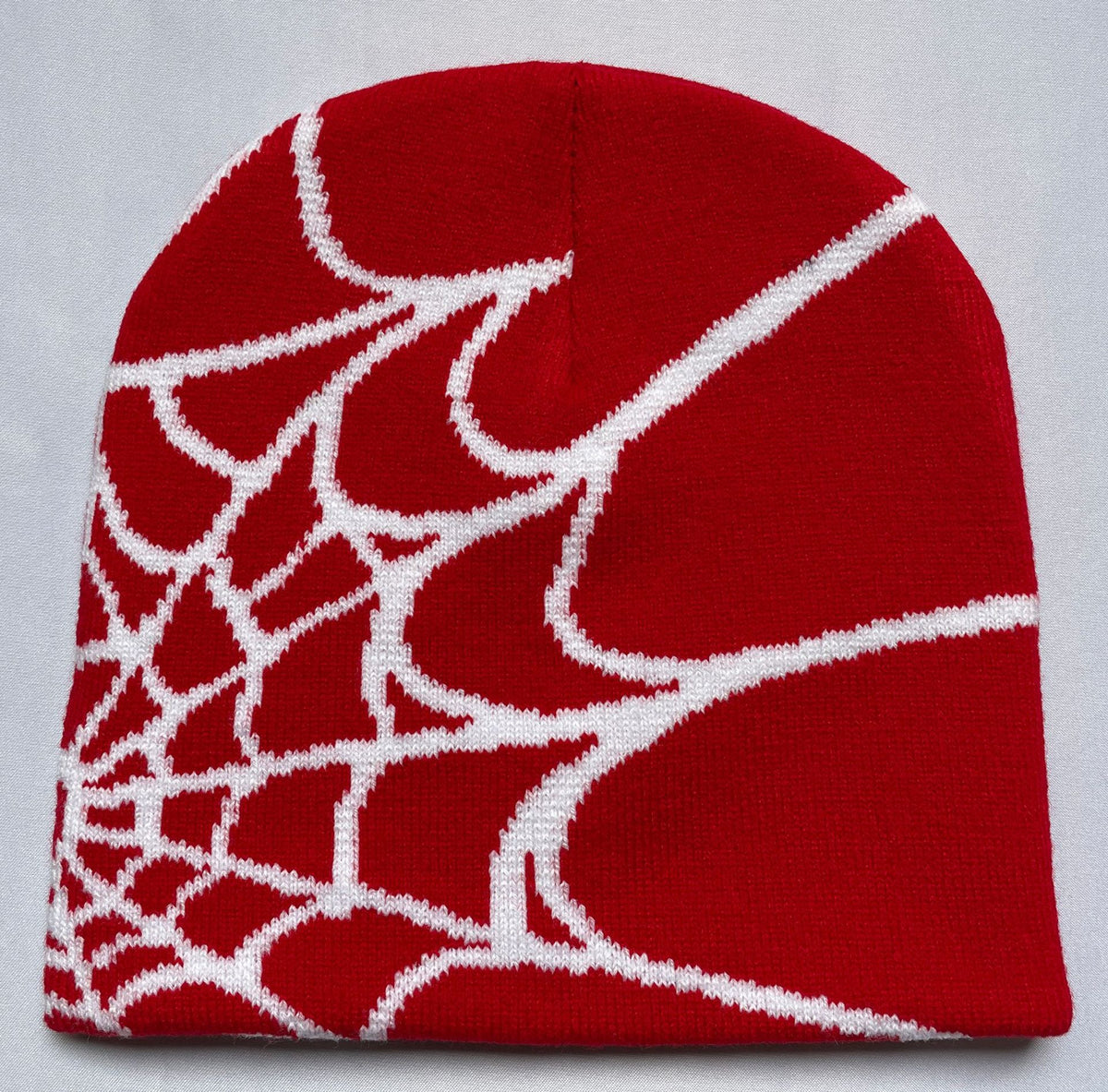 Knitted Spider Web Beanie for Fall/Winter Outdoor Use