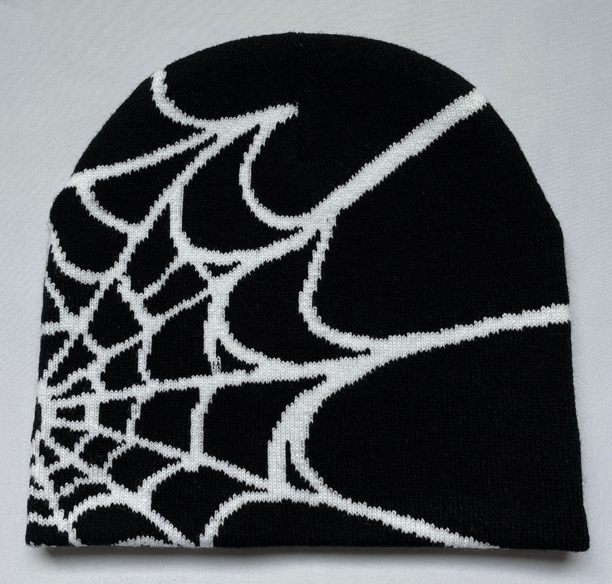 Knitted Spider Web Beanie for Fall/Winter Outdoor Use