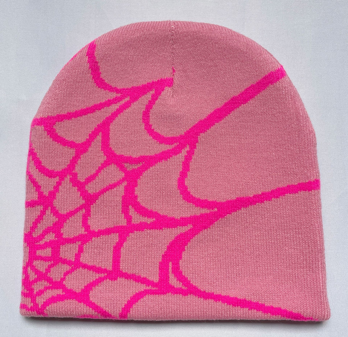Knitted Spider Web Beanie for Fall/Winter Outdoor Use