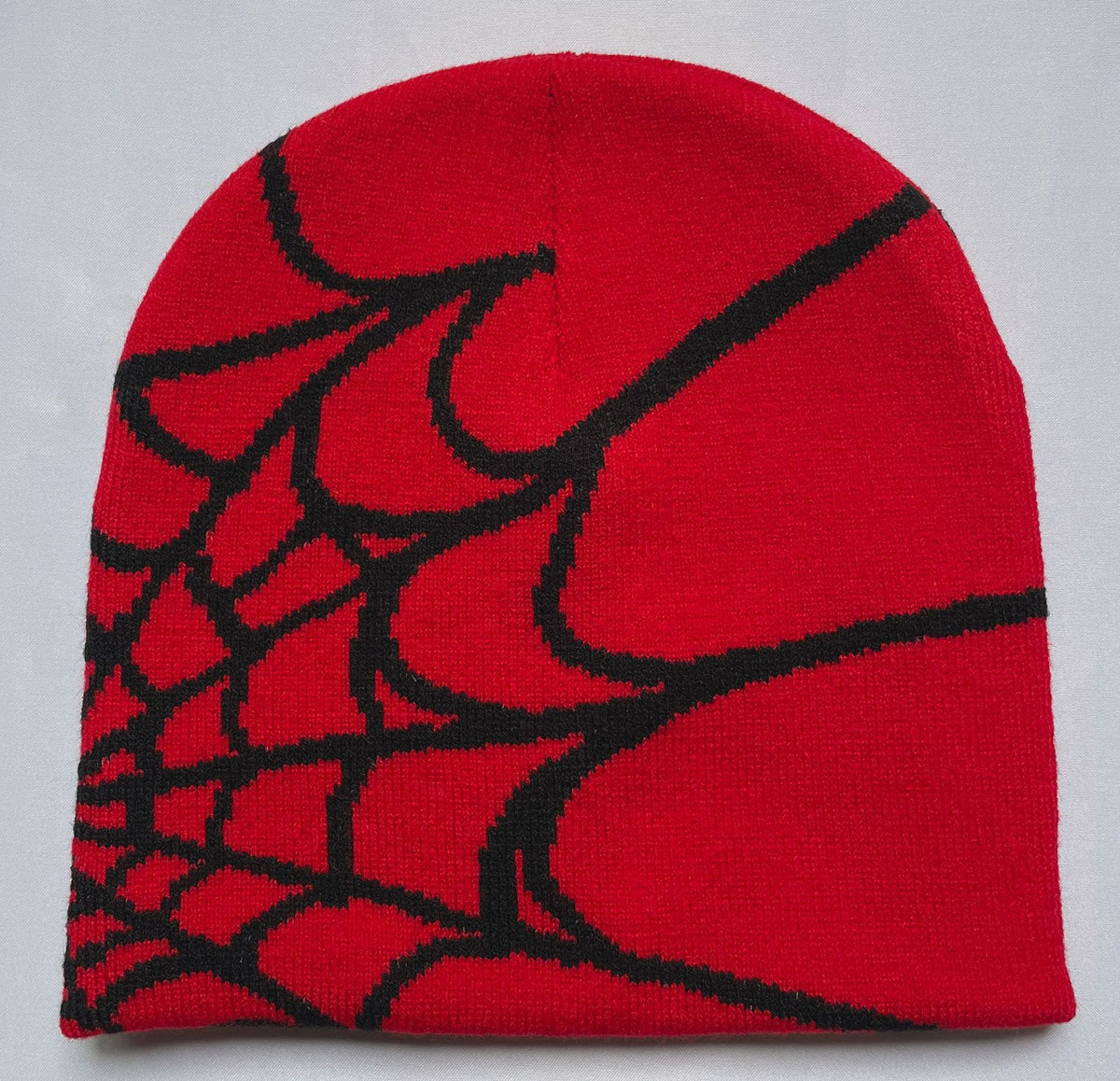 Knitted Spider Web Beanie for Fall/Winter Outdoor Use