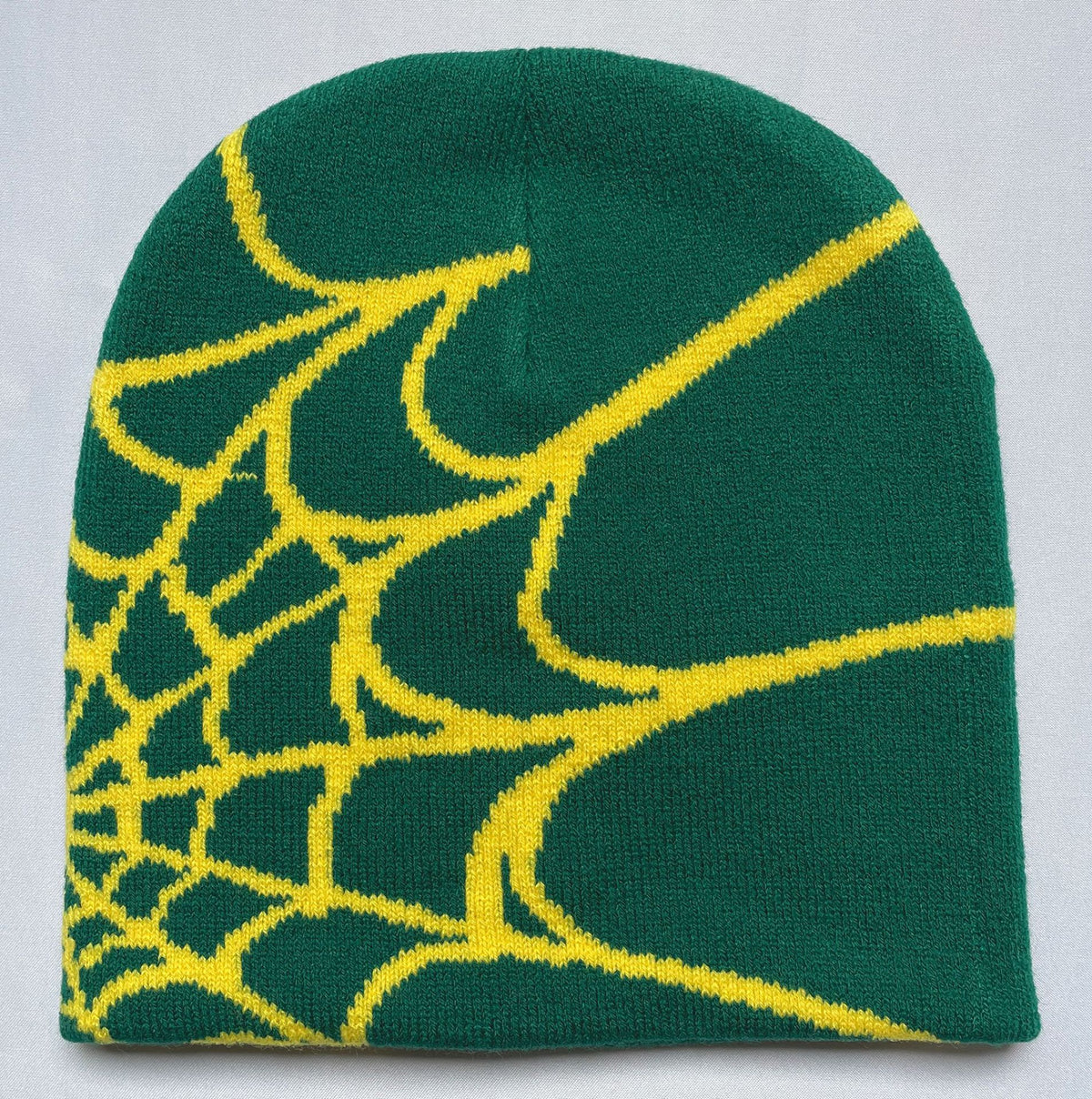 Knitted Spider Web Beanie for Fall/Winter Outdoor Use