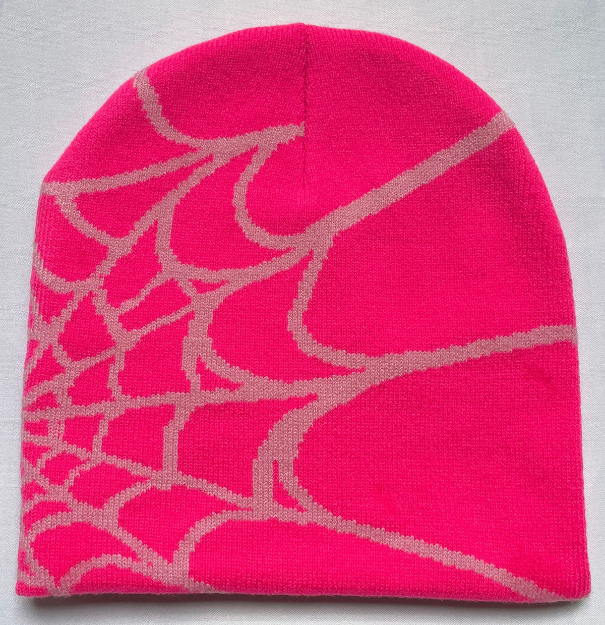 Knitted Spider Web Beanie for Fall/Winter Outdoor Use