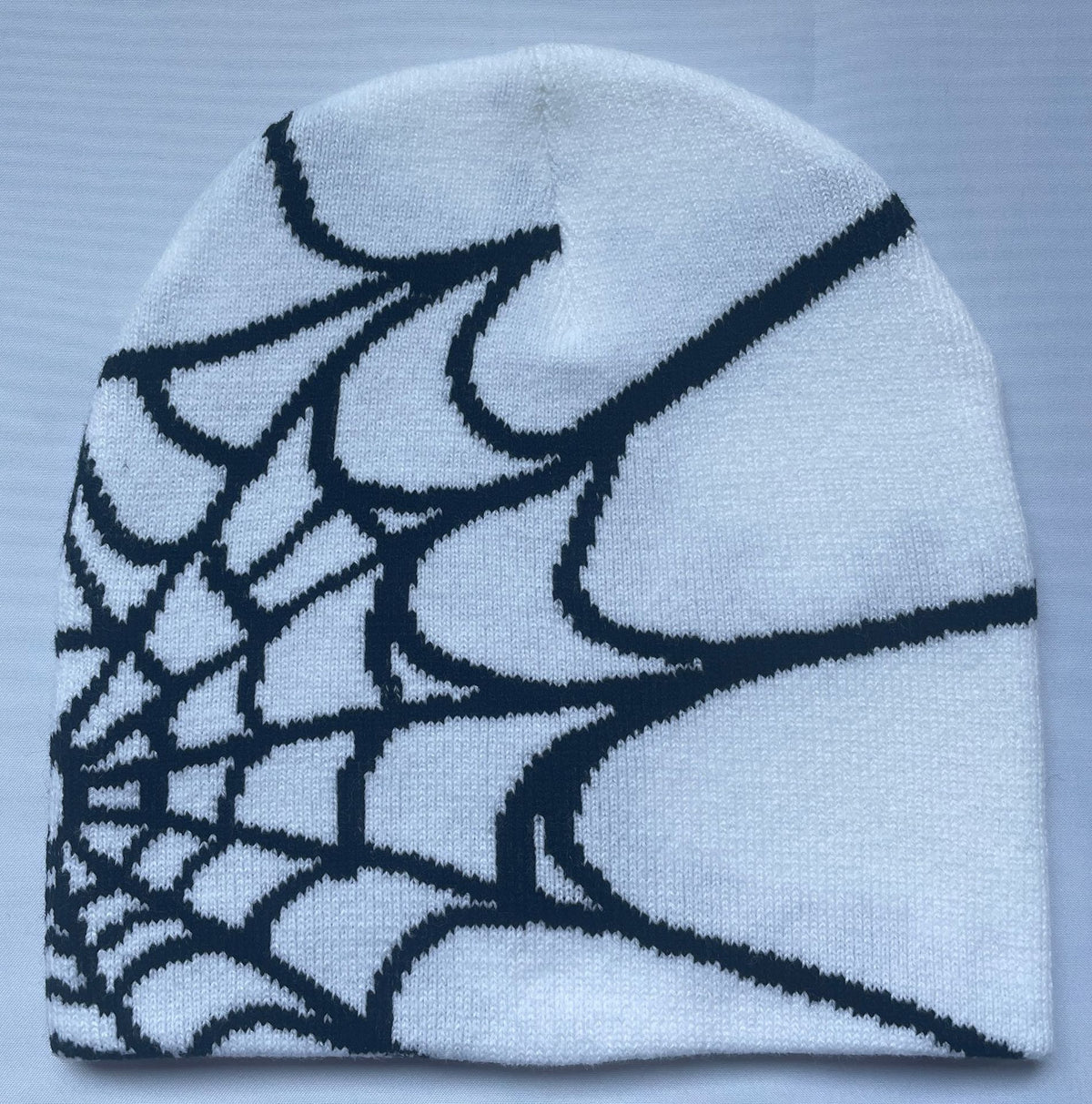 Knitted Spider Web Beanie for Fall/Winter Outdoor Use