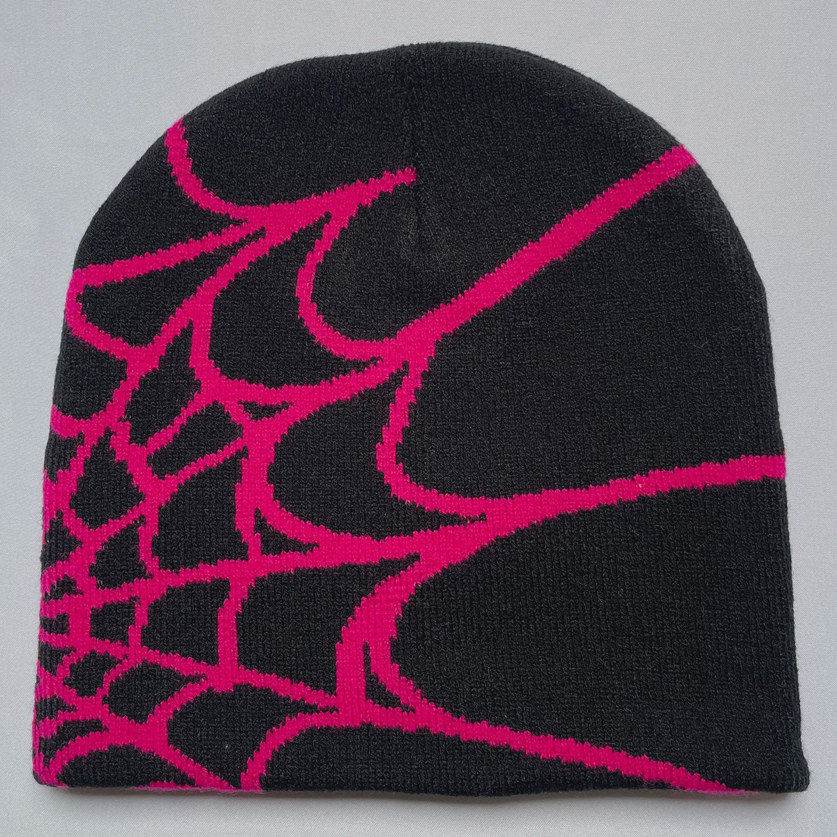 Knitted Spider Web Beanie for Fall/Winter Outdoor Use